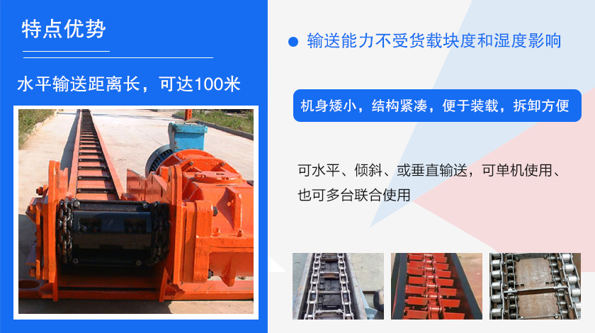 可多點(diǎn)進(jìn)料、多點(diǎn)卸料、能反向運(yùn)行,機(jī)殼密封性好,無粉塵污染