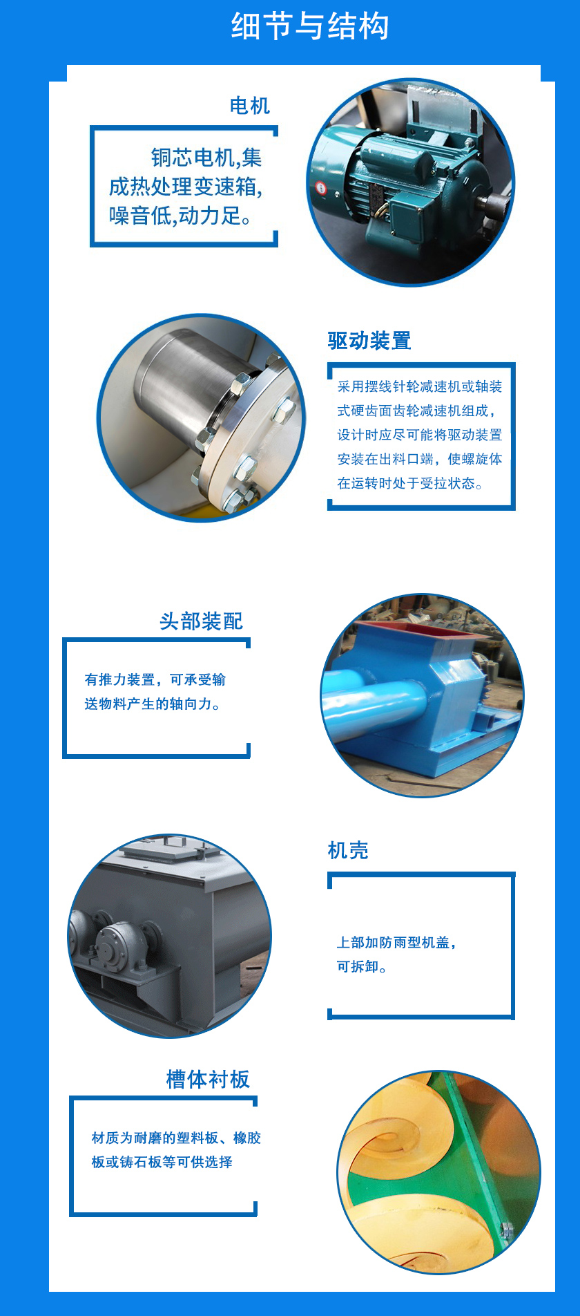 無軸雙螺旋輸送機結構